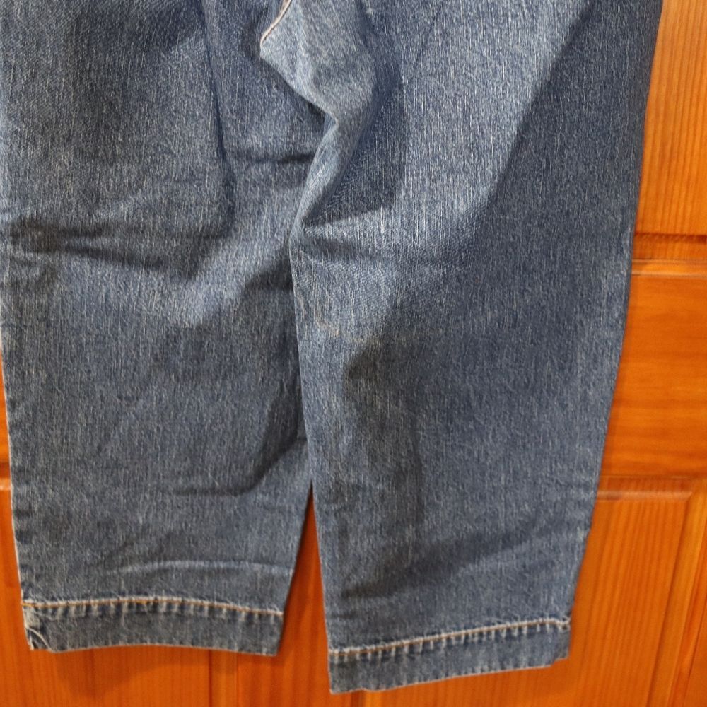 Eddie Bauer Blue Ankle Cropped Jeans Classic Indigo Preppy 90s Vintage 12 - Picture 8 of 12